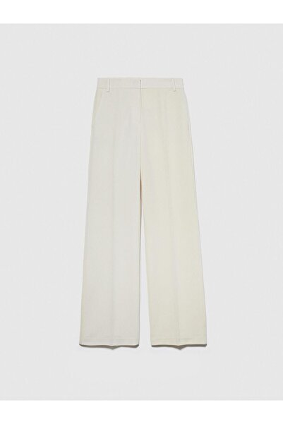 Sisley Pantaloni de damă, bej, cu talie normală, elastică, cu amestec vâscos pantaloni palazzo - 323A4KVXLF02I