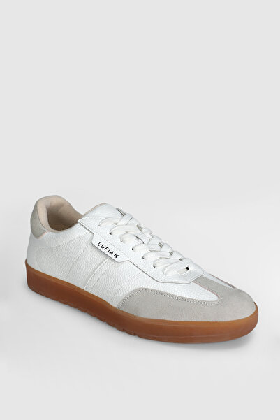 Lufian Brıan Men's Leather Shoes White