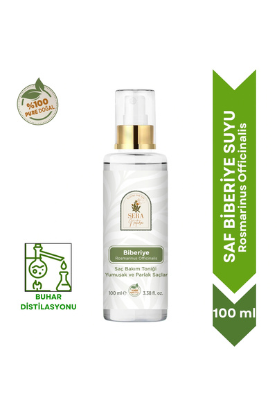 Sera Natura Saf Biberiye Suyu Saç Bakım Toniği 100 ml. %100 Saf