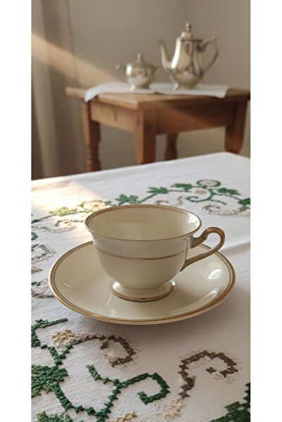 Rosenthal Ivory Cup and Saucer Winifred Gold Plated Fine Gold Line Coffee Cup 90 ml