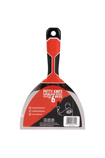 olejnik Spatulă din oțel inoxidabil, mâner din trei componente, 150 mm,