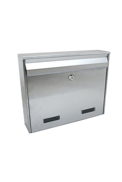 damech Mailbox, stainless steel, silver, C4 format, 36x9x29 cm,