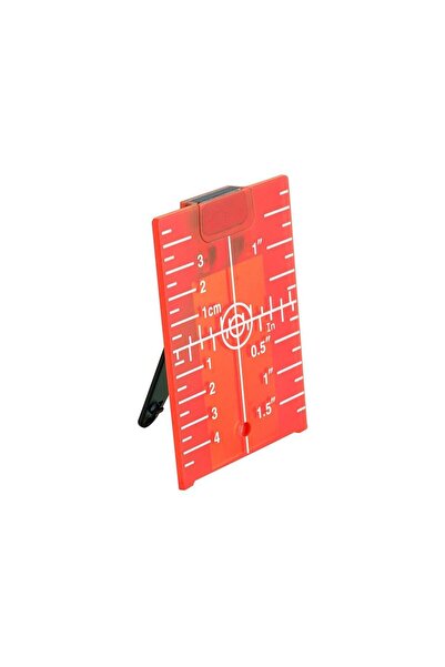 NEO Target plate for laser levels, plastic, red,