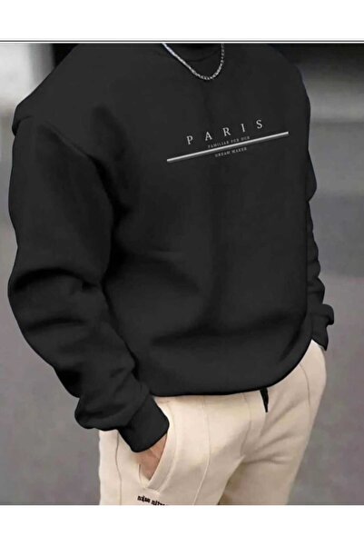 Marco Fresco Negru pentru bărbați Paris cu imprimeu supradimensionat guler ro...