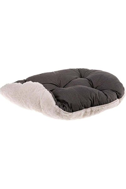 Ferplast Relax 55 Peluş Kedi ve Mini Irk Köpek Yatağı - Marrone Bej (55cm x 36cm)
