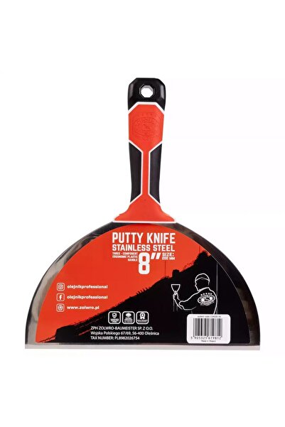 olejnik Spatulă din oțel inoxidabil, mâner tricomponent, 200 mm,