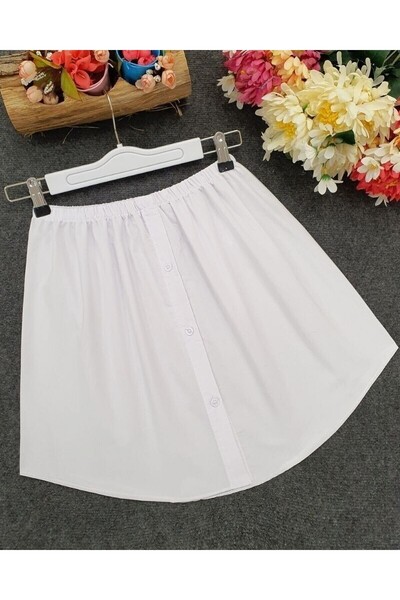 Modamorfo Elastic Buttoned Rescuer Shirt Skirt - White