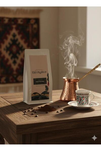 GELENEKSEL TÜRK KAHVESİ ÖĞÜTÜLMÜŞ PREMİUM %100 ARABICA ÇEKİRDEK 1000gr.