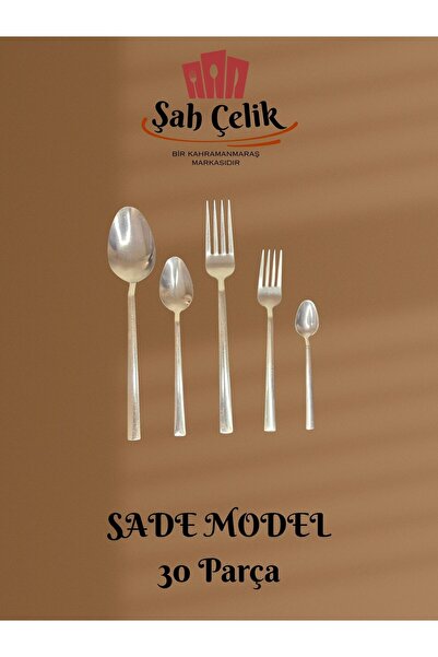 şahçelik Sade Model 30 Parça Yemek Takımı