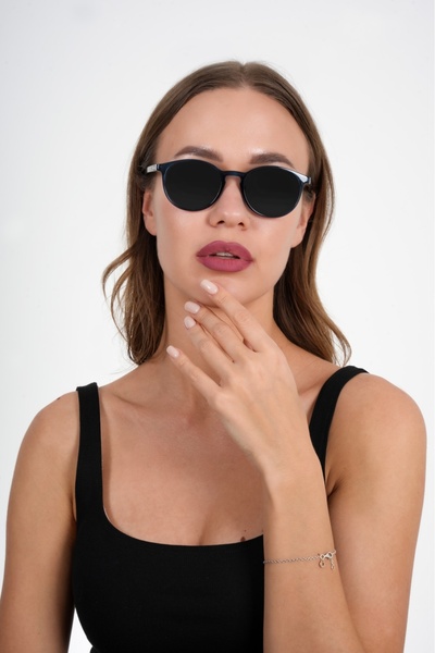 Olivier Philippe Blue Round Olivier Philippe Sunglasses