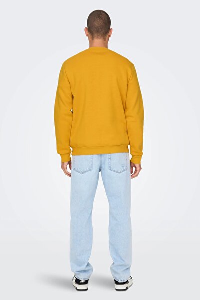 Only & Sons Onsceres Crew Neck Noos Чоловічий жовтий світшот - 22018683
