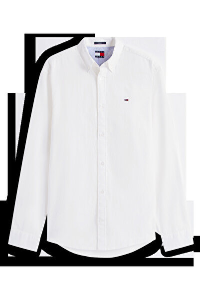 Tommy Hilfiger Men's Ecru Long Sleeve Shirt