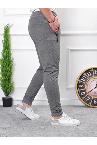 comstar Чоловічі спортивні штани з еластичним поясом і принтом, кольору димчастого, для бігу