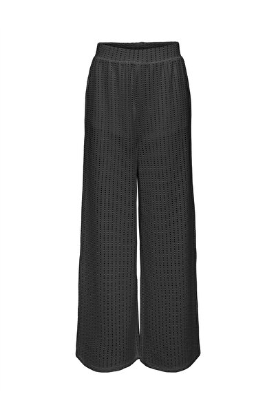ONLY Onlfreya Openwork Straight Fit High Waist Wide Leg Pants Pants 15349329