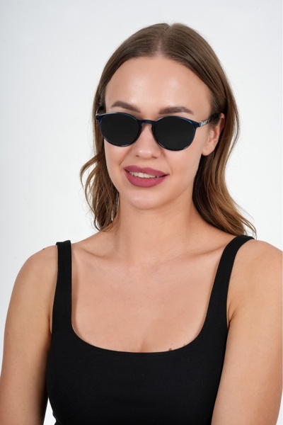 Olivier Philippe Blue Round Olivier Philippe Sunglasses