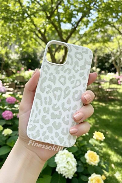 Multitronic حافظة متوافقة مع هاتف iPhone 15 بتصميم Gray Leopard Design مطبوع ...