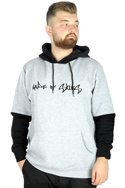 ModeXL Чоловіча толстовка з капюшоном Mode Xl Kangaroo Made Of Skies 22542 Grimelanj