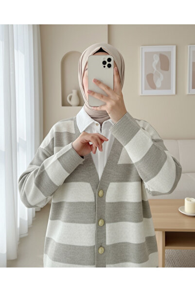 Modamorfo Товстолінійний трикотажний кардиган - Візон