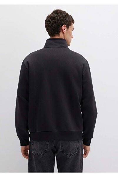 Mavi 0S10278 Basic Half Zipper Sweatshirt Black