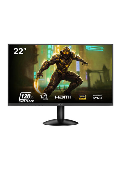 Aoc 22b30hm2 Gaming Monitor 22 Inch, Ips, Fhd 120hz O/C, Hdmi, Height, Tilt & Pivot Adjust Stand,