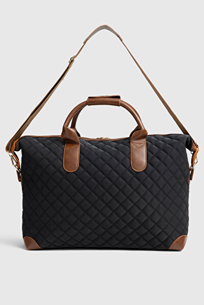 By Hakan Mi̇ami Polo 1203E Large Hand Luggage Suitcase Travel Vacation Bag Black-Taba