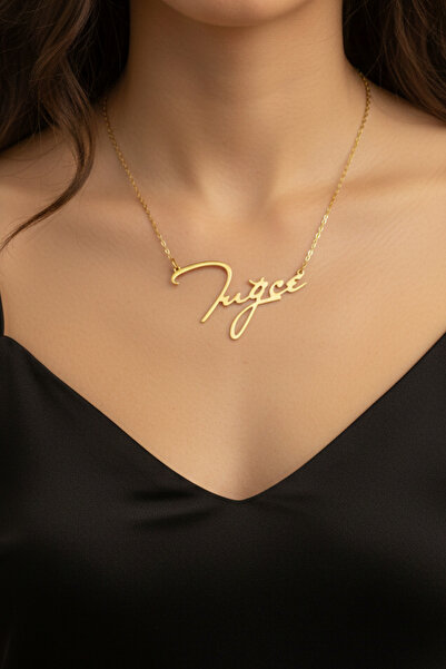 ZÜMRÜT SARRAF 14 Ayar Altın Isimli Kadın Kolye