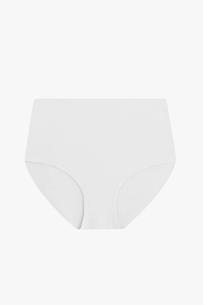 Pulsar εφέ σύσφιξης Λευκό εσώρουχο ψηλόμεσο με κοπή με λέιζερ