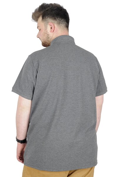 ModeXL Mode Xl Large Size T-shirt Polo Steamnoat 22345 Antramelange