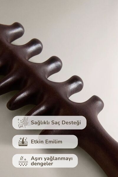 NATUROVA Natural Wooden Scalp and Head Massage Comb
