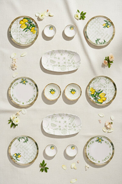 Bambum Moderna 14 Parça Kahvaltı Takımı Limon