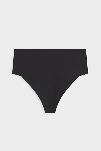 Pulsar Shaping / Sculpting Laser Cut High Waist Thong Panties Black