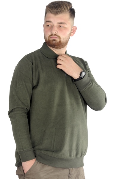 ModeXL Чоловіча толстовка Mode Xl Polo Selanik Infinite 22441 Haki