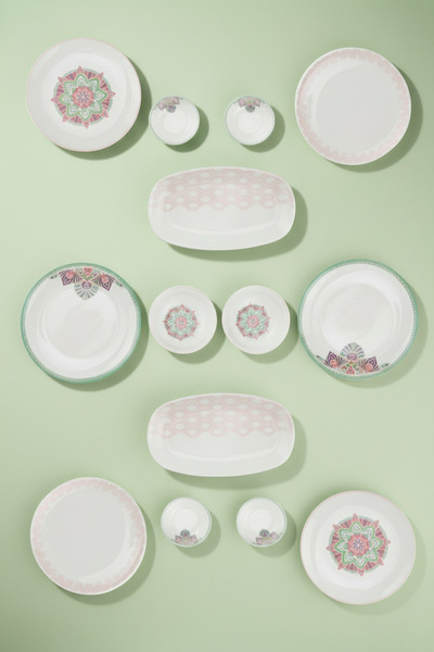 Bambum Moderna 14 Parça Kahvaltı Takımı Pink