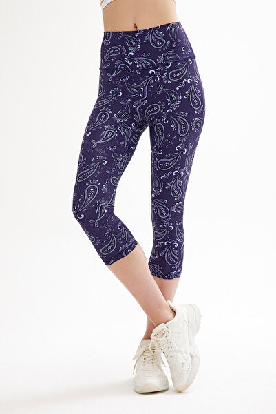 Pulsar Capri Leggings Shawl Navy Blue Canopus