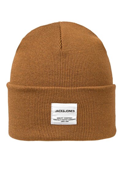 Jack & Jones Jaclong Knit Beanie Noos Чоловіча Капелюх Коричневий - 12150627