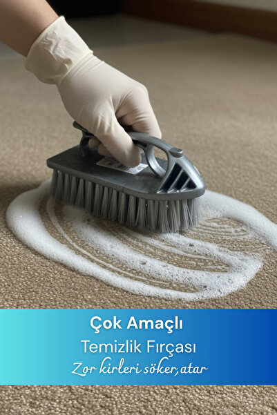 grimorlife Ergonomic Ironing Carpet Brush – Plastic Cleaning Brush with Non-S...