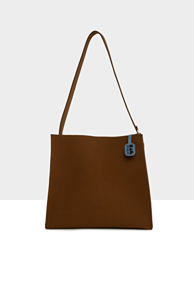 Bagmori Tan Women's Belt Detailed Strap Suede Bag M000008691