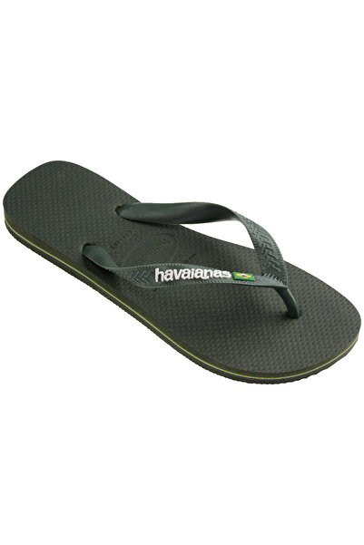 Havaianas Brazil Logo Men's Green Slippers - 4110850