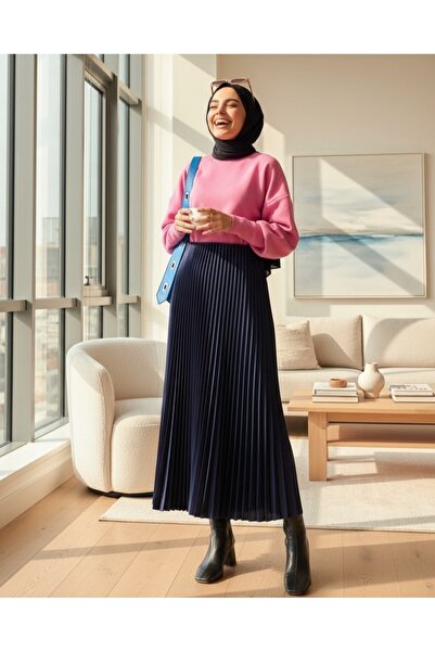 Modamorfo Rugalmas derekú redős szoknya