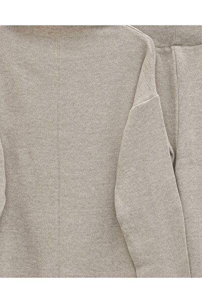 Modamorfo Skirt and Sleeve Striped Knitwear Set - Stone