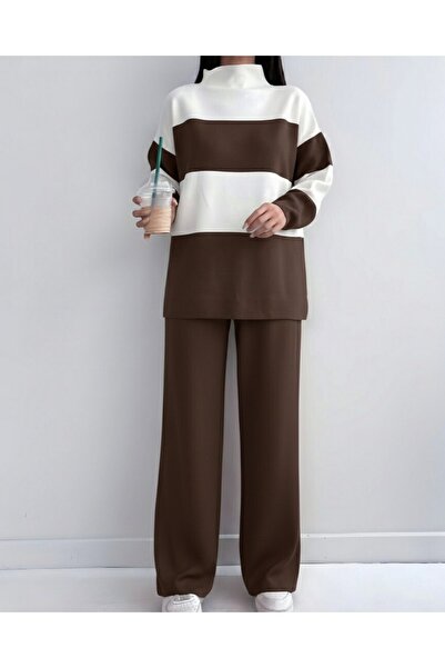 Modamorfo Half-Thigh Knitwear Set - K. Brown