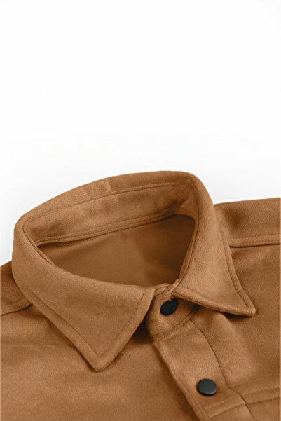 DeepSEA Ανδρικό πουκάμισο από ύφασμα σουέτ χωρίς ζαρώματα με τσέπες με κουμπωτά εφαρμοστό ελαφρύ 2302329