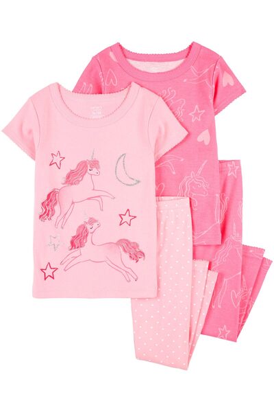 Carter's Kız Bebek Pijama Set 4'lü Paket