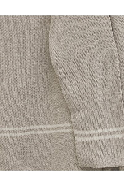 Modamorfo Skirt and Sleeve Striped Knitwear Set - Stone