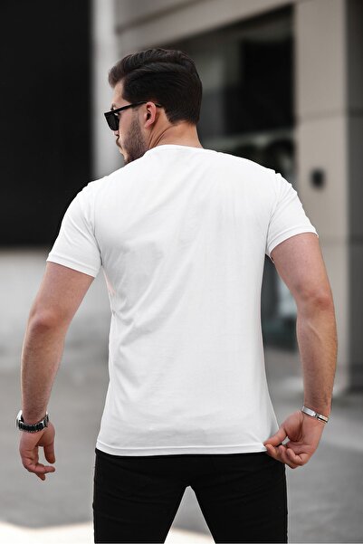 comstar Men's Basic Crew Neck Short Sleeve Tight White T-Shirt