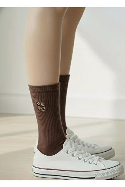 AYDK Чорапи - Kафяво - Едноцветни