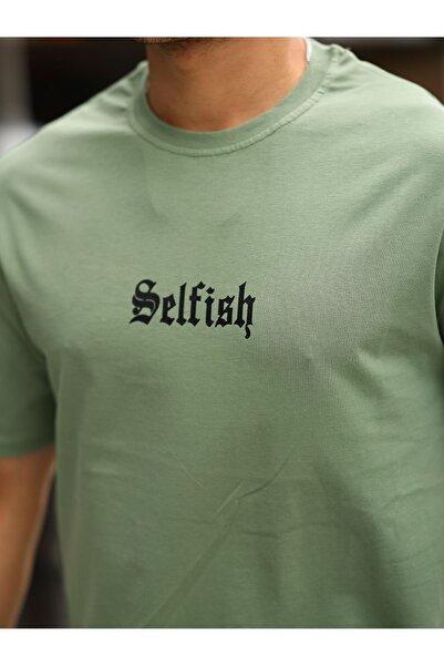 comstar Чоловічий футболка з принтом Oversize Літній зелений