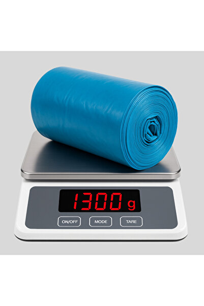 JEFEPLAST Jefe Plast Geri Dönüşümden Mamül JUMBO BOY 80 X 110 CM Sıfır Atık Renkli (Mavi) Çöp Poşeti Torbası