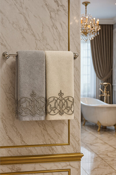 Çeyiz Bahçesi vires оксамитовий подвійний рушник для рук 50 × 90