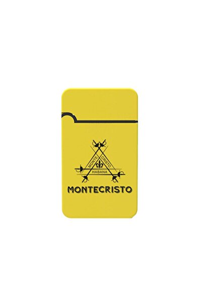 Habanos MonteCristo Plastik Jet Alev Delicili Puro Çakmağı Sarı
